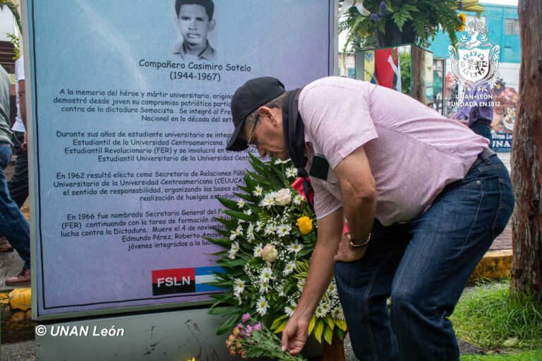 Homenaje a Casimiro Sotelo Montenegro UNAN-Leon (1)