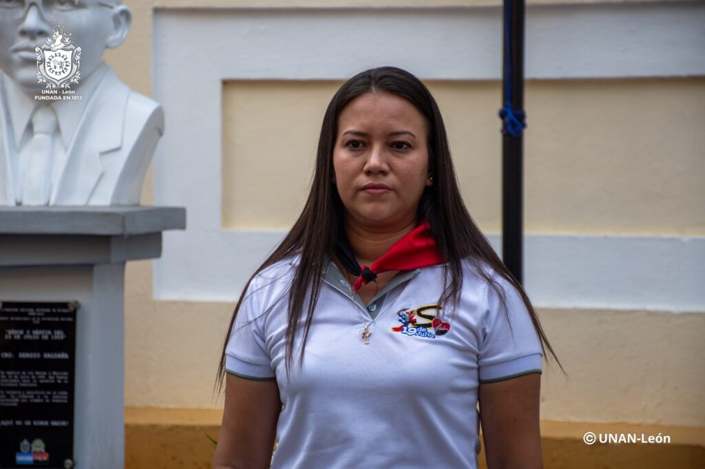 Cra. Jahoska Urbina, Coordinadora de la Juventud Sandinista del departamento de León.