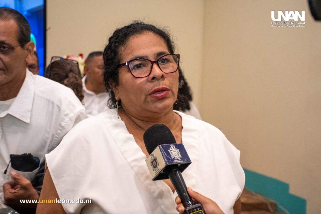 Cra. Eneyda Muñoz, secretaria general de UNAN-León.