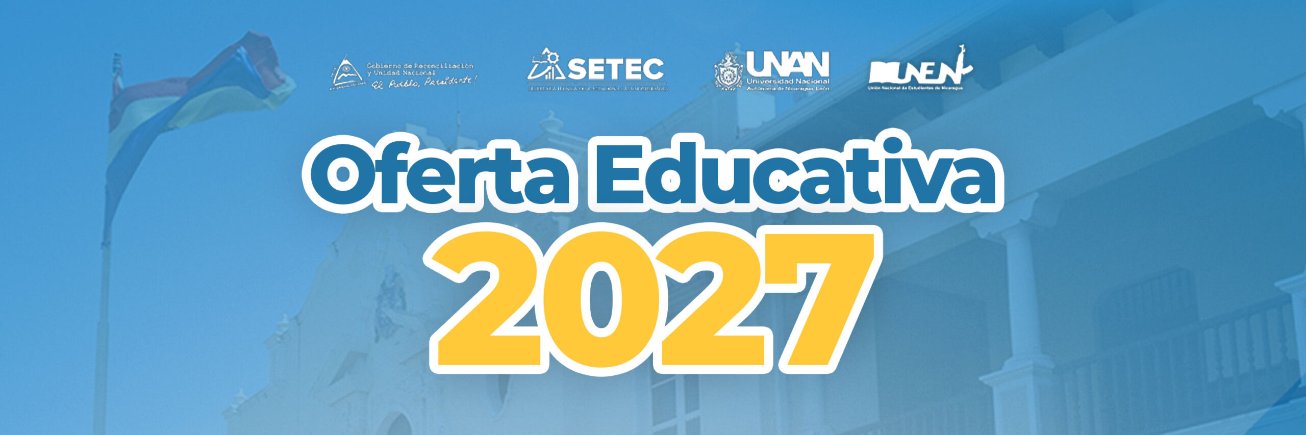 Banner de la oferta académica de la UNAN León