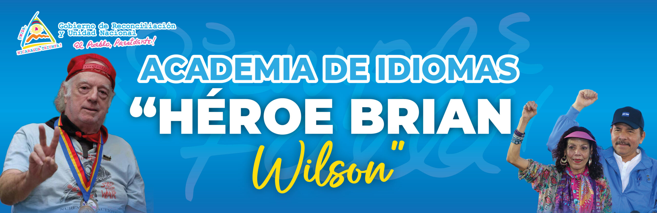 Letrero Academia de Idiomas UNAN León