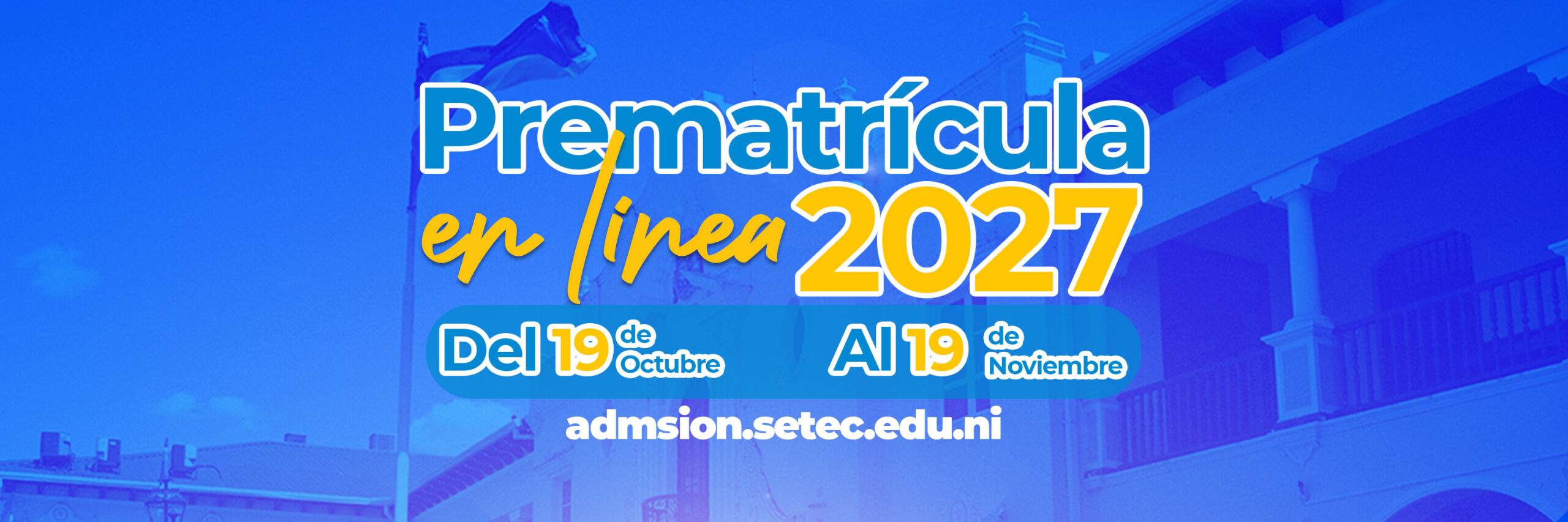 Banner principal: Oferta Educativa 2027 UNAN-León
